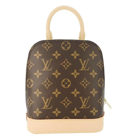 Louis Vuitton Alma Monogram Canvas Backpack Brown - Picture 1 of 12